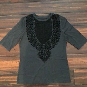 Tory Burch grey T-shirt size small.